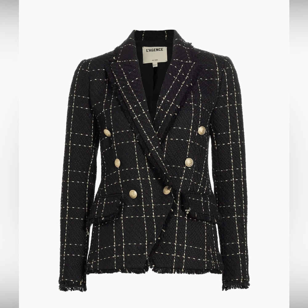 L’agence Kenzie Tweed Black Jacket